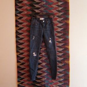 Kendall & Kylie Moto Distressed Jeans